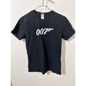 007 James Bond Scientific Games Shirt Sz M  Black